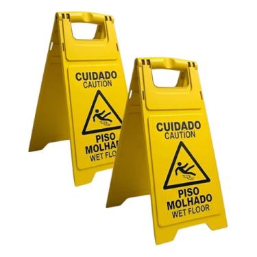 Imagem de Placa de Sinalização Cuidado Piso Molhado (2)