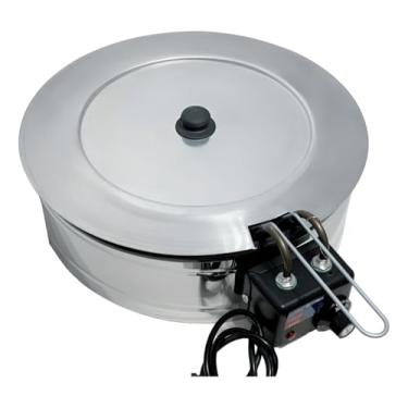 Imagem de Fritadeira Elétrica Industrial Tacho Esmalte 7l Com Tampa 110V