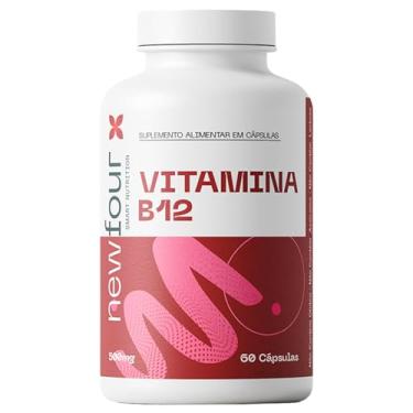 Imagem de Vitamina B12 500mg 60 Cápsulas Suplemento Alimentar Cobalamina Alta Concentração Newfour