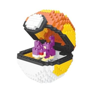 Imagem de Novo 20 estilos poke bola blocos pequenas partículas mini construção m