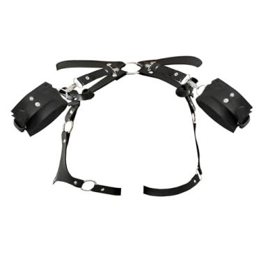 Imagem de Peitoral ajustável para o corpo – couro sintético e liga | Peitoral sexy para pernas, cintura, sutiã e corrente corporal para mulheres, Adjustable, Couro, Sem Pedra Preciosa