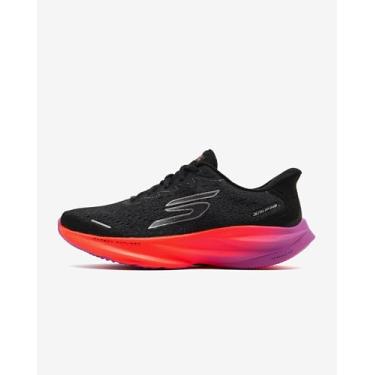Imagem de Skechers Tênis feminino Aero Spark Hands Free Slip-ins, Preto/Roxo/Rosa, 36