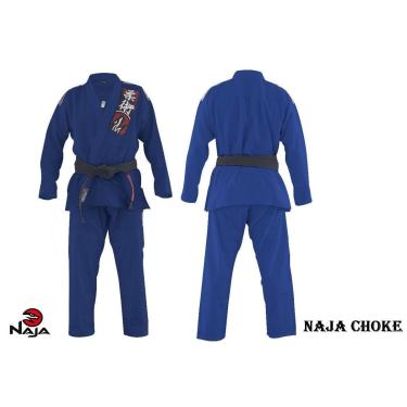 Imagem de Kimono Jiu Jitsu Trancado Choke - Azul - Naja-Unissex
