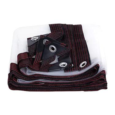 Imagem de Lona transparente, impermeável, resistente, resistente a rasgos, com ilhós, folha de lona transparente, toldos transparentes para plantas e estufa