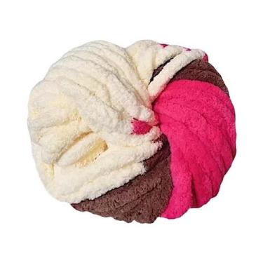Imagem de Fio Chenille Colorido Macio De 250g Para Tricô Grosso, Ninhos Para Ani
