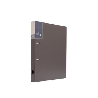 Imagem de Organizador de arquivos A4 Fichário perfurado de folhas soltas PP com dois furos, organizador de informações de arquivo, livreto, material de escritório (gris)