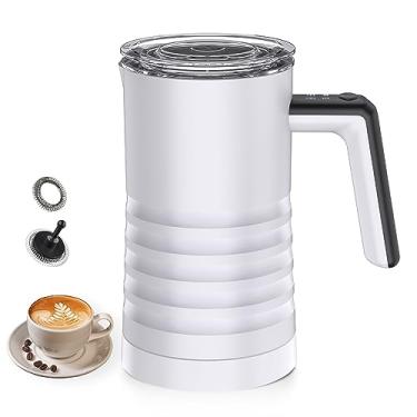 Imagem de Frother e vaporizador de leite elétrico 4 em 1 Aquecedor automático 400W Interior antiaderente 580ml Fabricante espuma aço inoxidável para café Chocolate quente Latte Cappuccinos