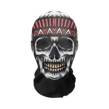 Imagem de Máscara De Halloween E Natal Para Motocicleta, Balaclava De Esqueleto 