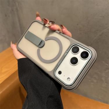 Imagem de Capa traseira translúcida fosca para iPhone 16, 15, 14, 13, 12, 11 Pro Max Plus Air (para iPhone 13/Cinza)