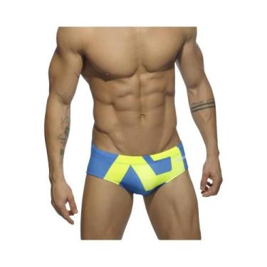 Imagem de Sunga Boxer Masculina De Secagem Rápida Com Estampa De Letras Para Pra