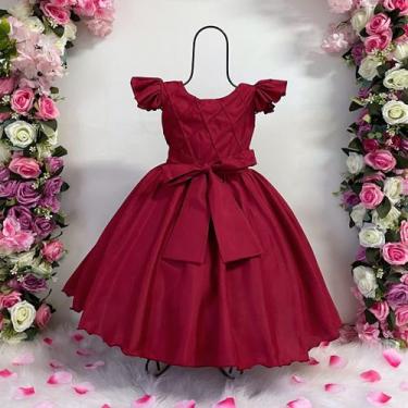 Imagem de Vestido Infantil Formatura Festas Manga Com Babado - Algodoão Doce, Ma