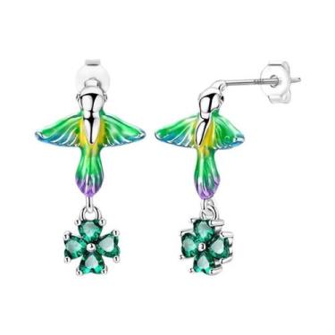 Imagem de Brincos De Estrela Do Mar Coloridos Em Prata Esterlina 925, Joias Fina