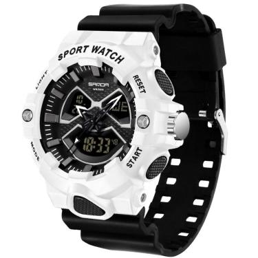 Imagem de Relógio Pulso Masculino Led Digital Duplo A Prova Dágua