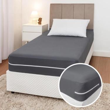 Imagem de Capa Para Colchão Solteiro Com Zíper Malha Gel Várias Cores - ANNY SHO