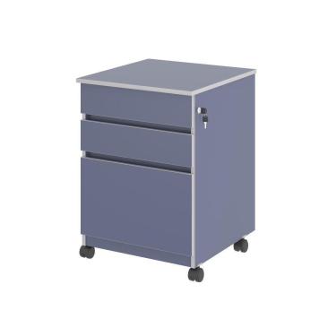 Imagem de Gaveteiro Com 3 Gavetas Nora Azul