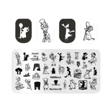 Imagem de Placas De Estampagem De Unhas Disney Natal Mickey Inverno Neve MouTeen