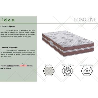 Imagem de Colchão Queen Espuma D33 Long Live (158x198x14) - Herval