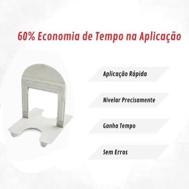 Imagem de Nivelador de Pisos Porcelanato 100 Un 1,5mm Clip Pop Piso - SANDALO