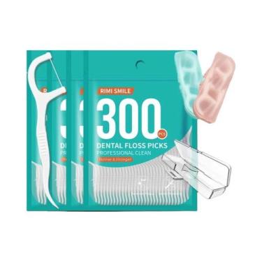 Imagem de 300/600/1200PCS Fio Dental Com Haste E Escova Interdentária Para Higie