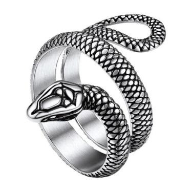 Imagem de Anel Cobra Punk de Aço Inoxidável Richsteel