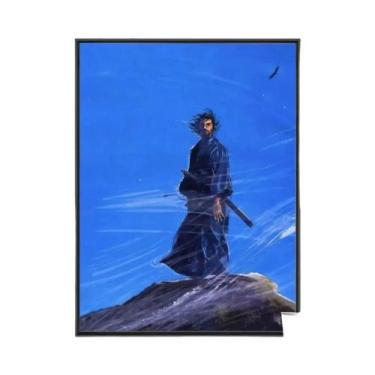 Imagem de Pôster Vintage Japonês Samurai Vagabond Sem Moldura Em Papel Kraft Par