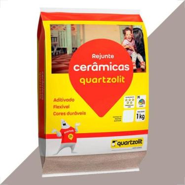 Imagem de Rejunte quartzolit 1kg cinza outono flexivel