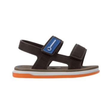 Imagem de Sandália Infantil Malaga Sport Cartago Baby, Branco, Marrom, Laranja, 