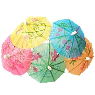 Imagem de Guarda Chuva 24 Un Para Drink E Decoração 10 Cm Festa Bambu - Oriental
