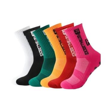 Imagem de Meias Masculinas Antiderrapantes Para Futebol, Rugby, 6 Pares, Com Ven