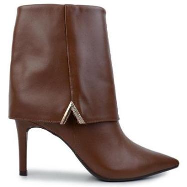 Imagem de Bota Feminina Via Marte Couro Marrom Caramelo - 345-005-01-Feminino