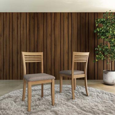 Imagem de Conjunto Rubi com 2 Cadeiras Freijó Madeira Pinus - Finestra