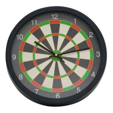 Imagem de Relógio De Parede Criativo Grande Alvo Dardo - 35x35cm - Minas de Pres