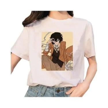 Imagem de Camiseta Feminina Bungou Stray Dogs Anime Harajuku Casual Com Gola O E