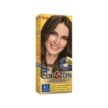 Imagem de Tintura Creme Cor & Ton 6.1 Louro Escuro Acinzentado 50g