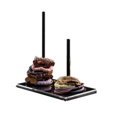 Imagem de Suporte Organizador Transparente De Acrílico Para Tiaras, Elásticos De