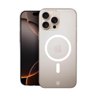 Imagem de Capa para Celular Gshield Compatível com Iphone 16 Pro Proteção Contra Impactos Crystal Slim Magsafe Transparente 1