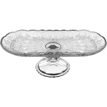 Imagem de Suporte Oval Para Bolo Com Pé Eco Crystal Home & Co