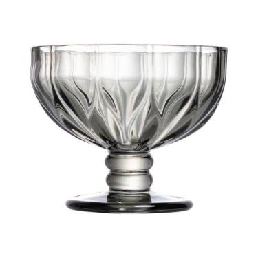 Imagem de Jogo de 6 taças Sobremesa Refinatto Cristal Fume 350ml -L Hermitage - 