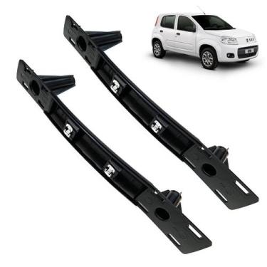 Imagem de Par Moldura Interna Puxador Porta Dianteira Uno Vivace Way 4 Portas - 