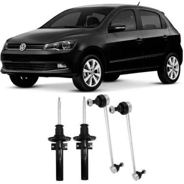Imagem de Amortecedor + Bieleta Vw Gol G5 Dianteira 2008 Até 2013 O Par - Triaut