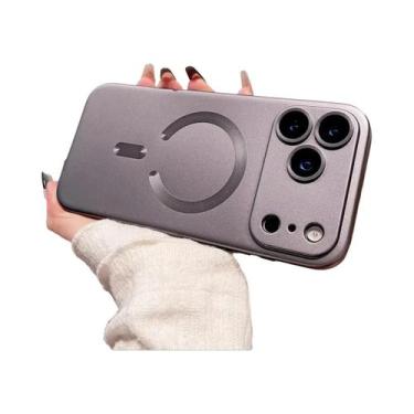 Imagem de Capa Magnética De TPU Macio Com Pintura Metálica Para Carregamento Sem