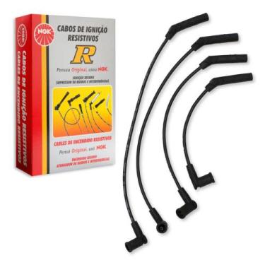 Imagem de Jogo Cabos Velas Ngk Courier Focus Fiesta Ecosport Ka Até 08 SCF02