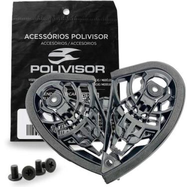 Imagem de Kit Reparos Fixação da Viseira Para Capacete Agv K3  K4 - POLIVISOR