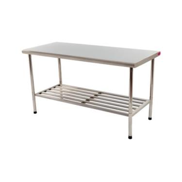 Imagem de Mesa Multiuso Inox 430 1,90x0,70 Desmontável Imeca