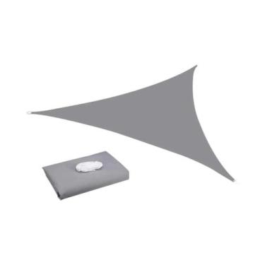 Imagem de Toldo De Sombra Cinza Impermeável Com Bloqueio De 98% De UV Para Pátio