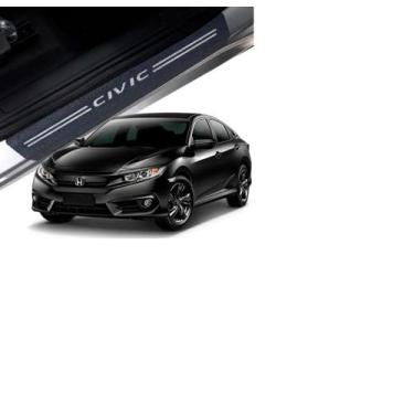 Imagem de Soleira 8 Peças Civic 2007 / 2022 - MRC, Branco