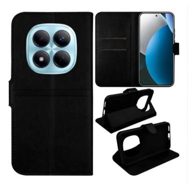 Imagem de Capa Carteira Estojo Flip Preta para Xiaomi Redmi Note 15 Pro - LXL