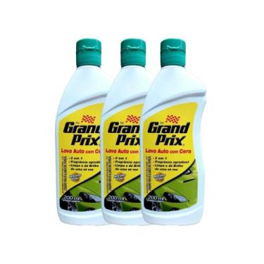Imagem de Kit com 3 GRAND PRIX LAVA AUTO COM CERA 200 ML