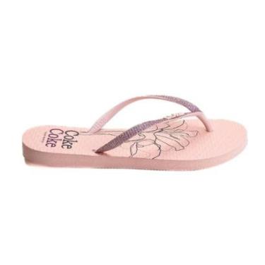 Imagem de Chinelo Coca Cola Versalhes Feminino Rosa - 34-Feminino