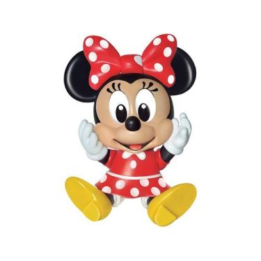 Imagem de Boneca Minnie Baby em Vinil Disney Lider Brinquedos Infantil Presente 